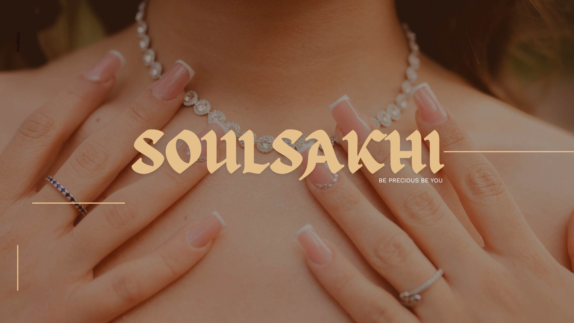 Beige Aesthetic Minimalist Jewellery Presentation
