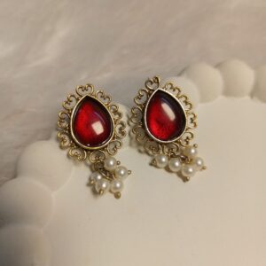 Vintage Teardrop Ruby
