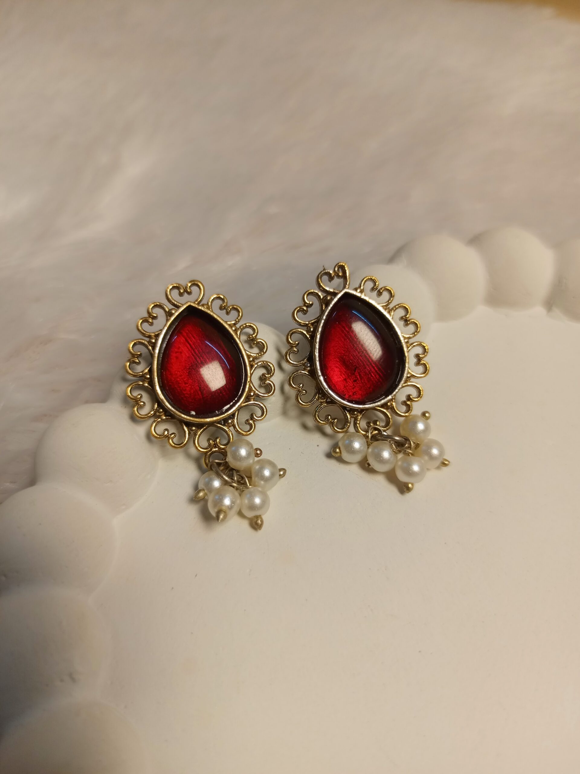 Vintage Teardrop Ruby
